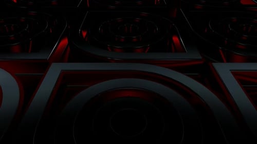 Abstract Background with Black and Red Elements, Unique Design, 3D Render, Exclusive, Figure, Shape