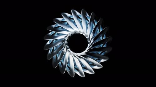 Metallic curve geometry background