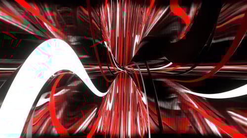 Red And White Neon Circle Moving Background Vj Loop In 4K