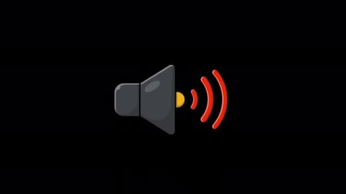 Animated Max Volume Icon Video - Transparent