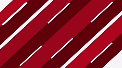 Modern red and white diagonal stripes transition