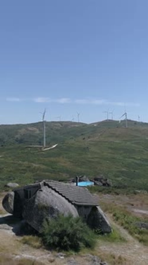 Vertical Video of Small Mountain House