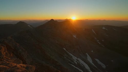 Mount Blue Sky Evans summer last sunlight sunset sundown on horizon top Bierstadt Grays Torreys peak