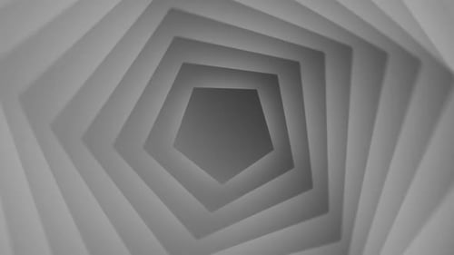 Abstract Geometric Pentagonal Tunnel Loop Animation