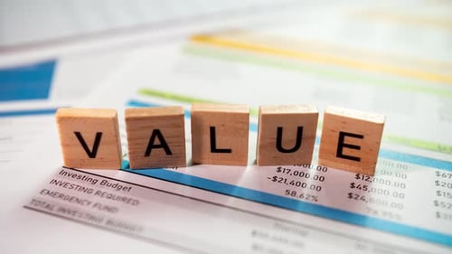 Zoom in value understanding business finances office infographic reports professional perspective