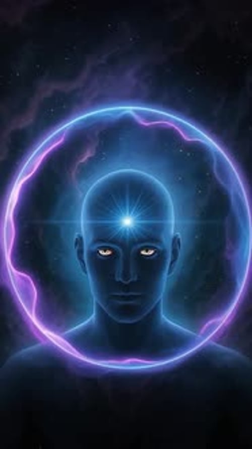 Mystical Pineal Gland Human Brain 3D Animation Third Eye Spiritual Awakening