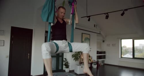 Yoga Class Together Indoors Yoga Club Concentration Sport Activity