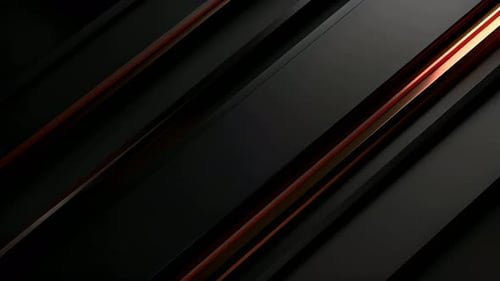 Abstract Glowing Red and Gold Lines Background Loop