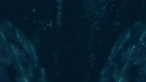 Futuristic Digital Particle Wave Background Animation