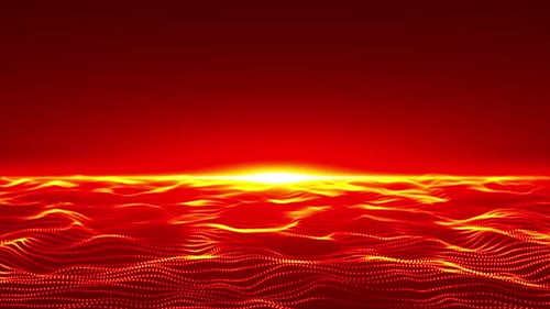 Rote Partikelwellen-Hintergrundschleife V2