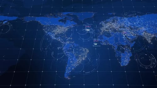 World Map Loop Background
