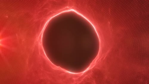 Abstract Glowing Energy Portal Reveal