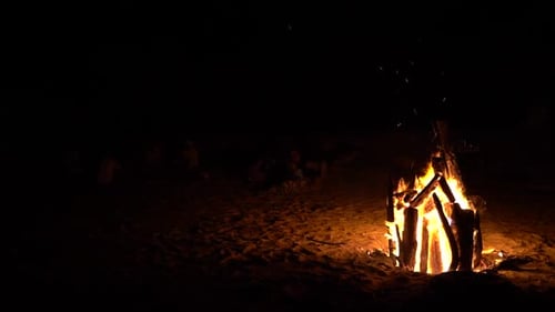 bonfire on the beach
Fire camp flame