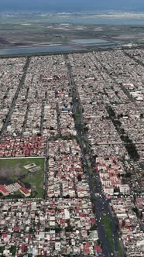 Overhead view of Texcoco Park as seen from Ecatepec