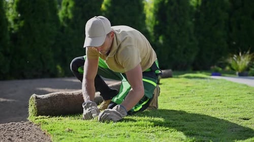 Building New Natural Grass Turfs Lawn