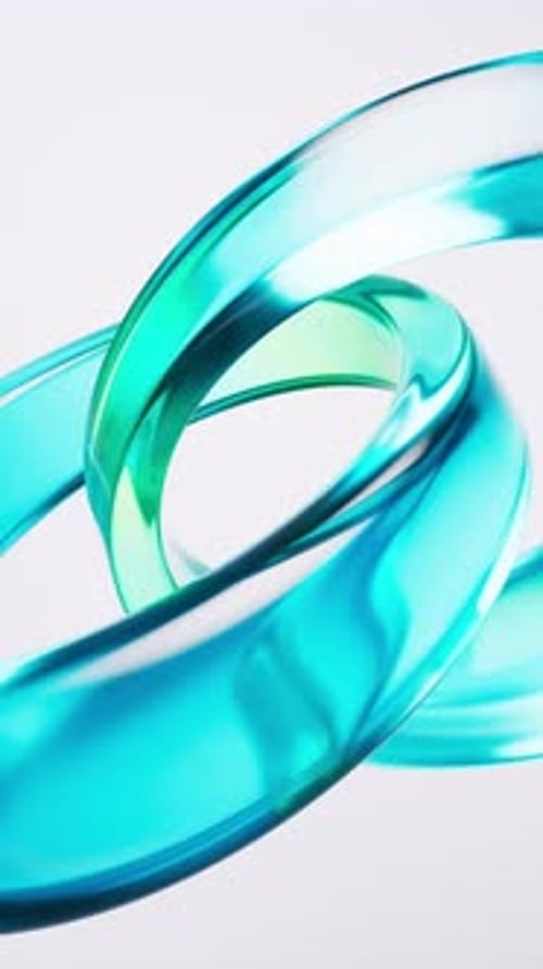 Transparent ring glass background