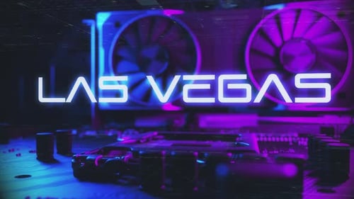 Las Vegas - Futuristic Technology Motherboard Type Background Concept