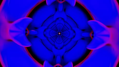 Fluid Neon Tunnel Loop Abstract Background Animation