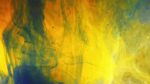 Abstract Ink Swirls in Liquid