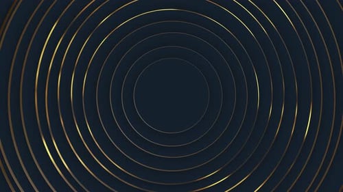 Elegant Golden Rings Looping Motion Background