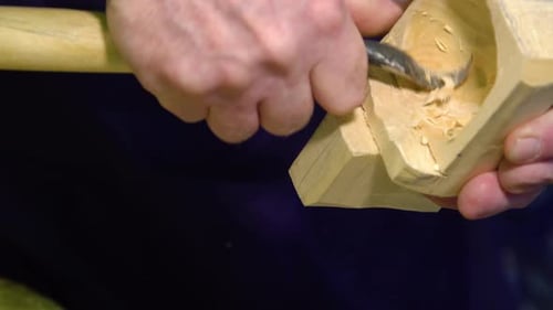 Carving Wood with a Chisel
