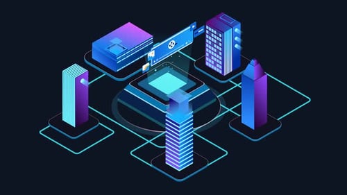 Scan de surveillance intelligent 4K pour villes intelligentes et IA