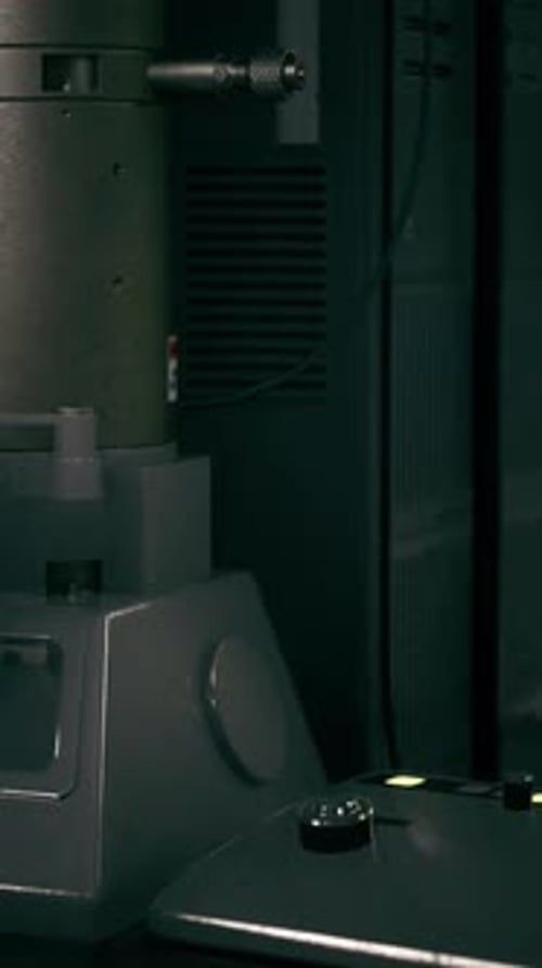 Advanced Scientific Research Equipment Operation Animation