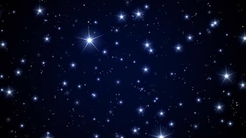Twinkling Starry Night Sky Background Loop