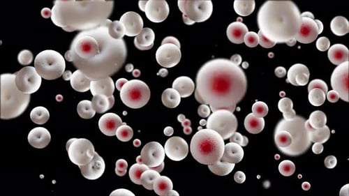 Animated Microscopic Cells Abstract Background Loop