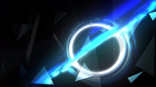 Abstract Glowing Space Vortex VJ Loop
