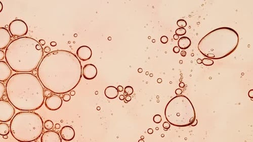 Abstract Bubbles in Liquid Macro Close Up