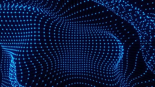 Blue Liquid Changing Grid Background Vj Loop In 4K