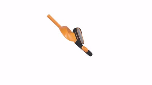 Sleek Orange Handheld Vacuum Cleaner