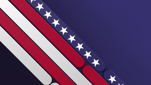Patriotic Stars and Stripes Animated Background