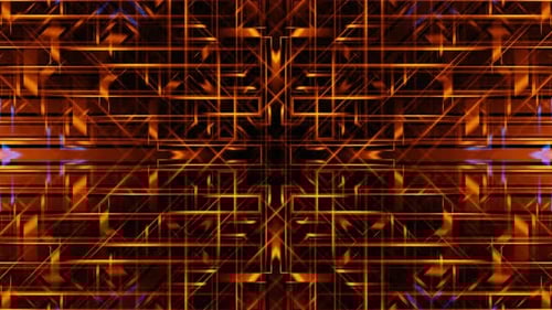 Abstract Blue and Orange Fast Neon Stripes Vj Loop Animation