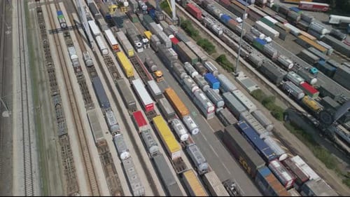 Container Terminal Aerial View