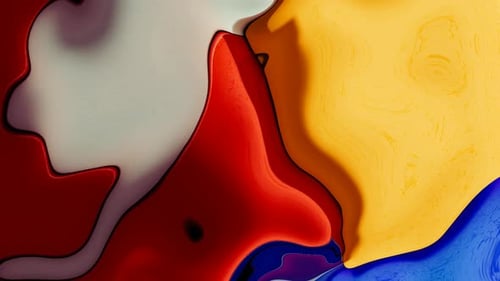 Abstract Fluid Morphing Liquid Colors Dynamic Background