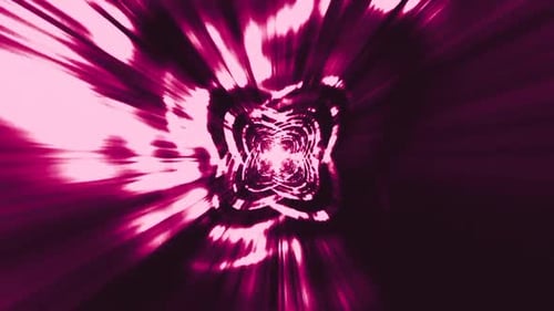 Pink Glowing Tunnel Animation
