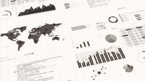 3D Stock Exchange Bull Market Bars Charts Business Economy Infographic Elements Charts Graphs
