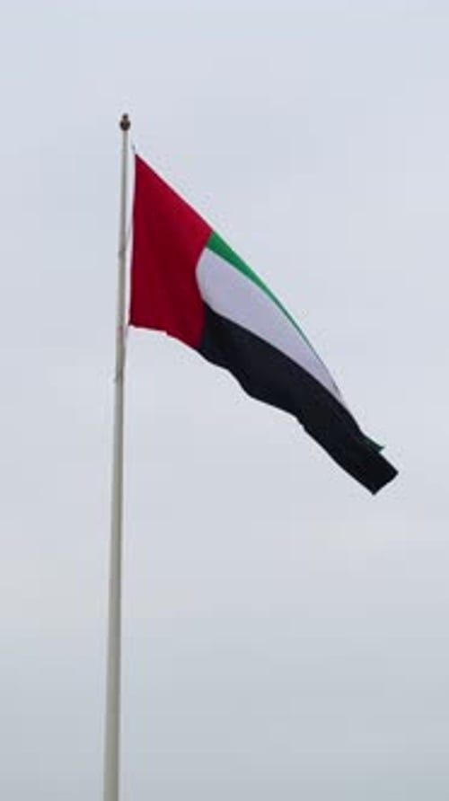 Waving UAE Flag