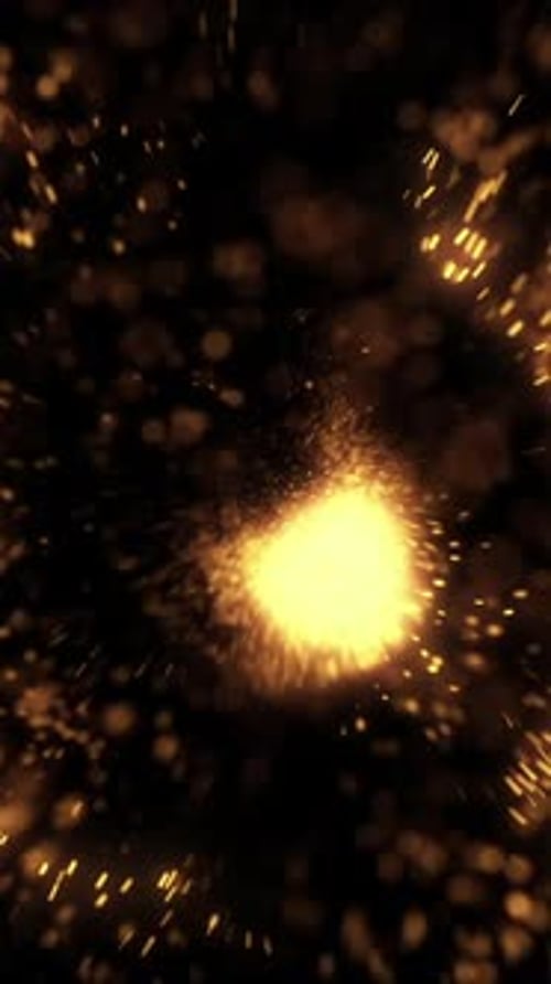 Abstract Glowing Particle Light Burst Element