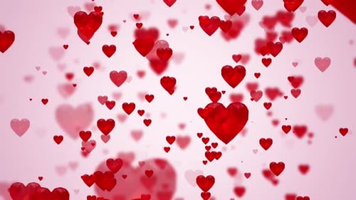 Red Heart Background Loop V2