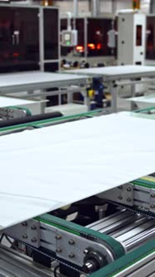 Automated Conveyor Belt System in Manufacturing Factory