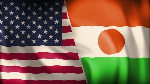 Usa And Niger Background Loop