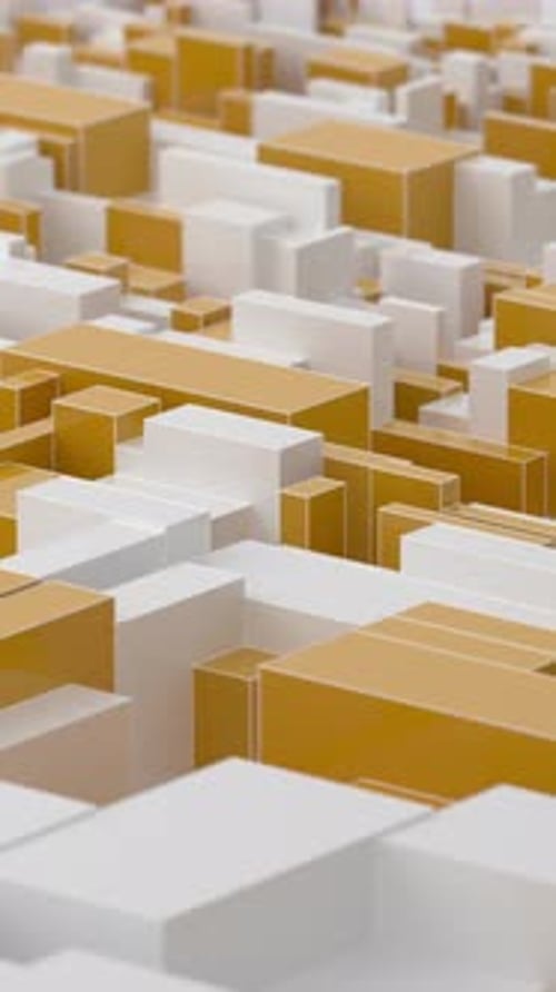 Animated 3D geometric loop background