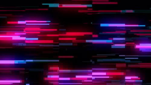 Digital Glitch Horizontal Lines Loop Background