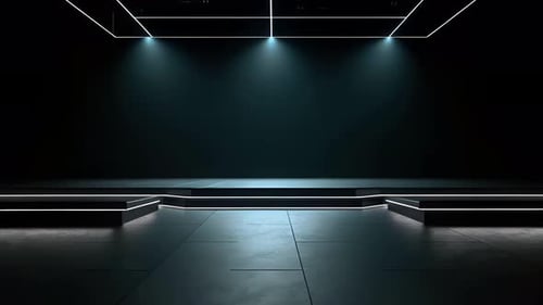 Futuristic Corporate Stage Background Loop