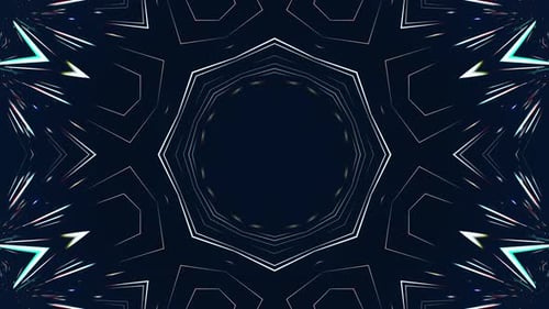 Radiant Kaleidoscope Loop Background