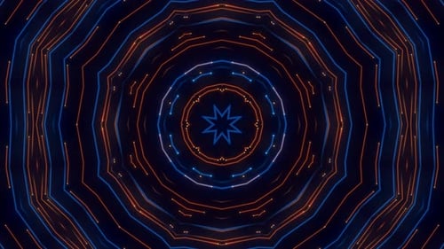 Fond de mouvement inspiré du kaléidoscope