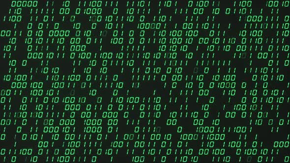 Digital binary computer code. Abstract technology background. Seamless ...